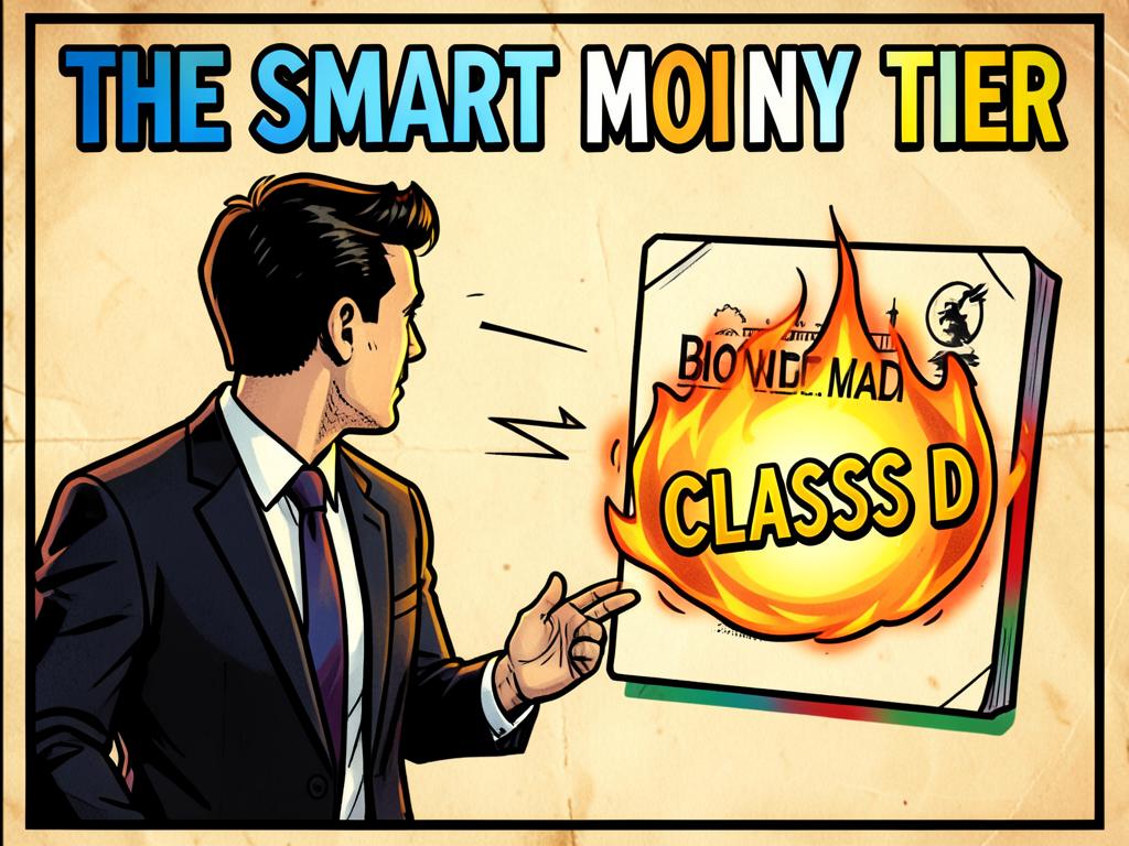 Retail trader choosing the smart-money Class D tier on Ember Curve