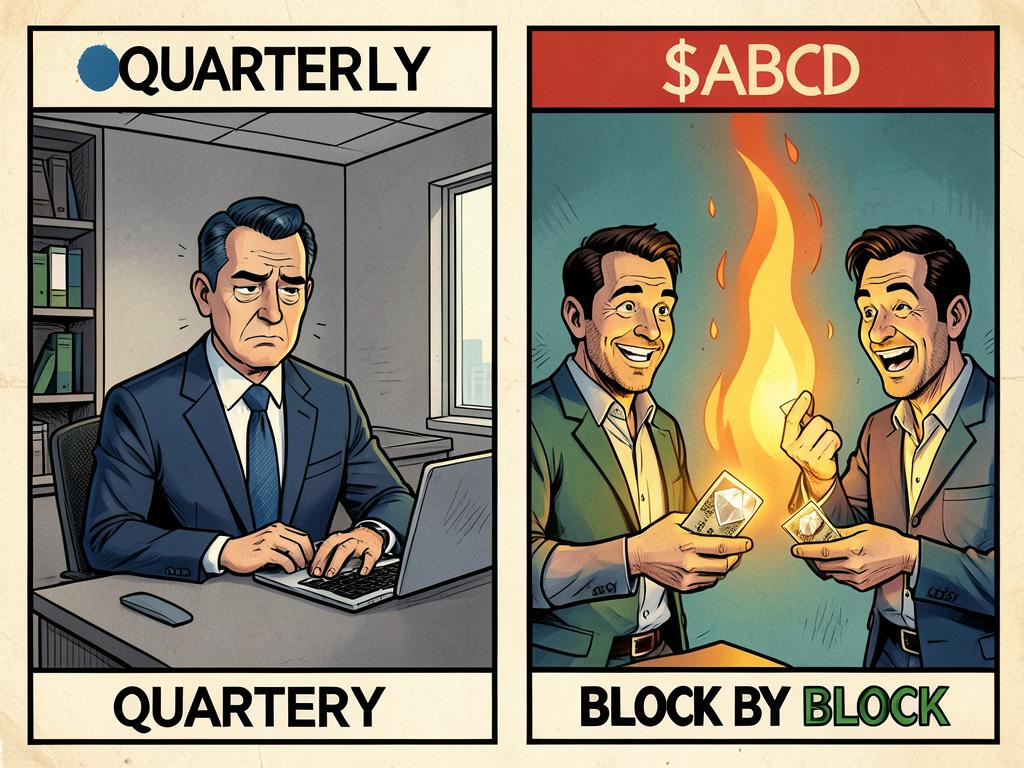 Quarterly corporate dividend compared with block-by-block Class D holder rewards